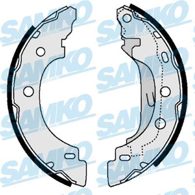 Brake shoe kit Renault Clio: 87330 Samko Brake shoe set