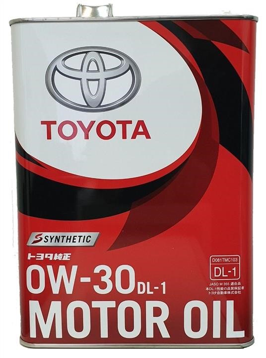 Toyota 08883-02905 Engine oil Toyota CASTLE DL-1 0W-30, 4L 0888302905
