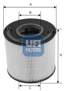 Ufi 26.085.00 Fuel filter 2608500