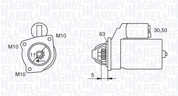 Starter Magneti marelli 063721377010