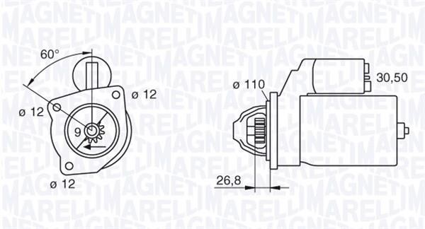 Starter Magneti marelli 063217226010