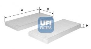 Ufi 5325100 Filter, interior air 5325100