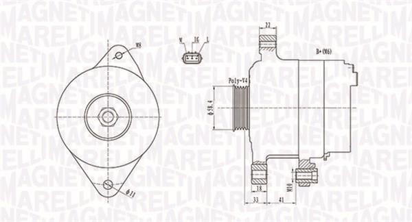 063731793010 Magneti marelli Alternator