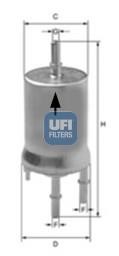 Ufi 31.854.00 Fuel filter 3185400