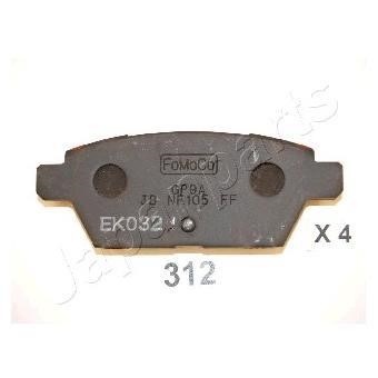 Japanparts PP-312AF Brake Pad Set, disc brake PP312AF