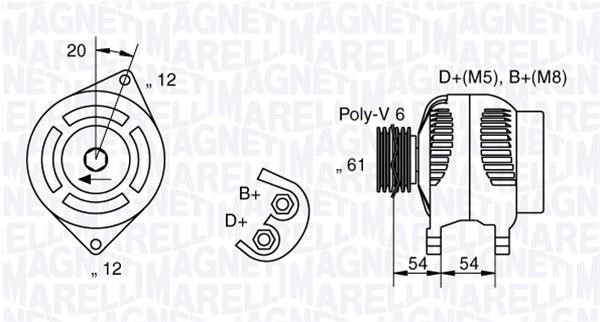 Alternator Magneti marelli 063321826010