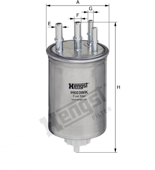 Buy Hengst H603WK at a low price in United Arab Emirates!