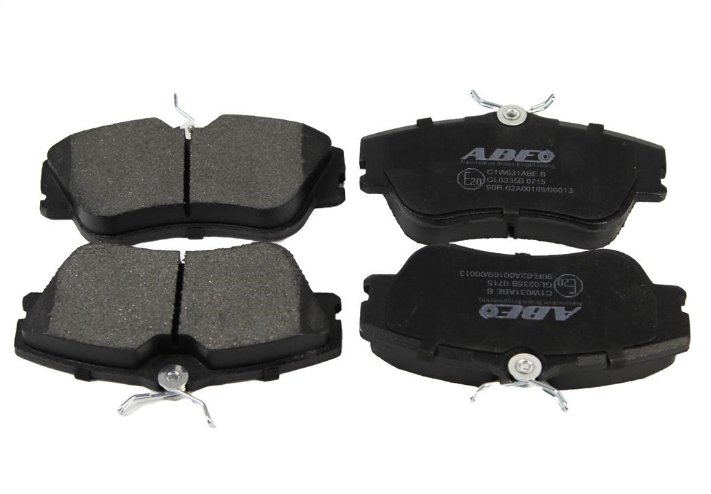 ABE C1W031ABE Front disc brake pads, set C1W031ABE