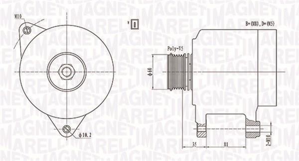 063731139010 Magneti marelli Alternator