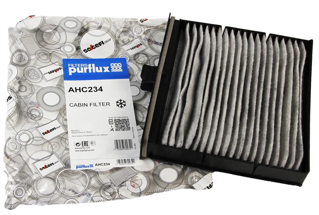 Cabin filter with activated carbon Purflux AHC234