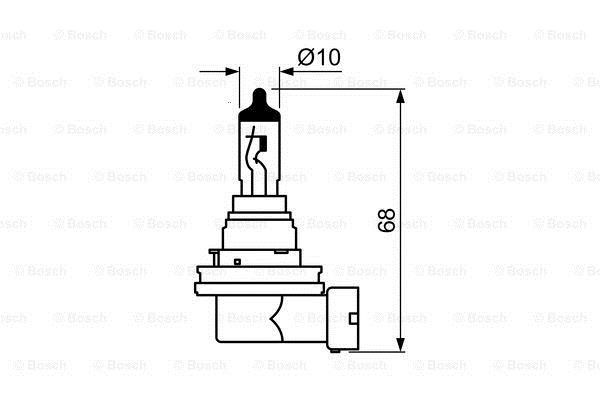 Glow bulb 12V Bosch 1 987 302 089