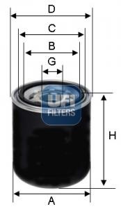 Ufi 27.A66.00 Cartridge filter drier 27A6600