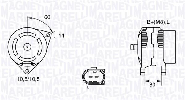 Magneti marelli 063533251220 Alternator 063533251220