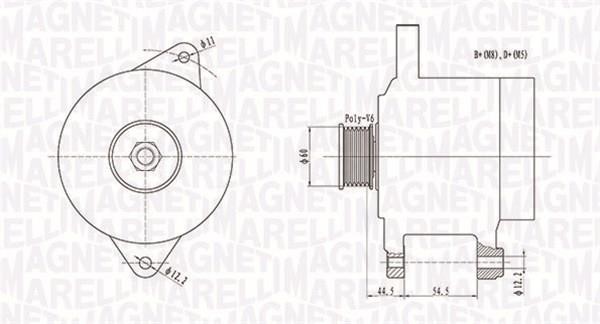 Magneti marelli 063731696010 Alternator 063731696010