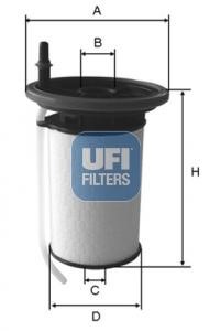 Ufi 26.053.00 Fuel filter 2605300