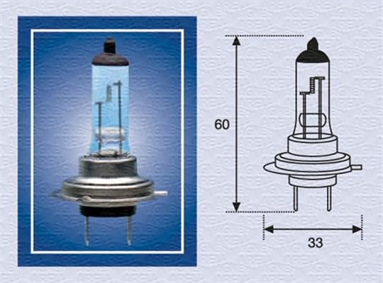 Halogen lamp 24V H7 70W Magneti marelli 002558100000