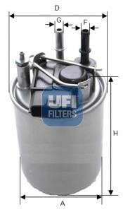 Ufi 24.080.01 Fuel filter 2408001