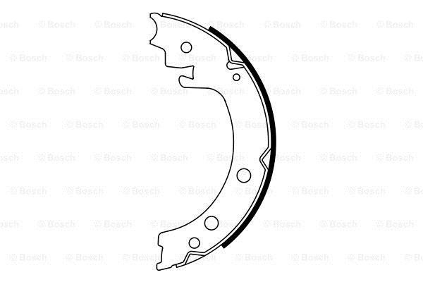 Bosch Handbrake shoes – price 169 PLN