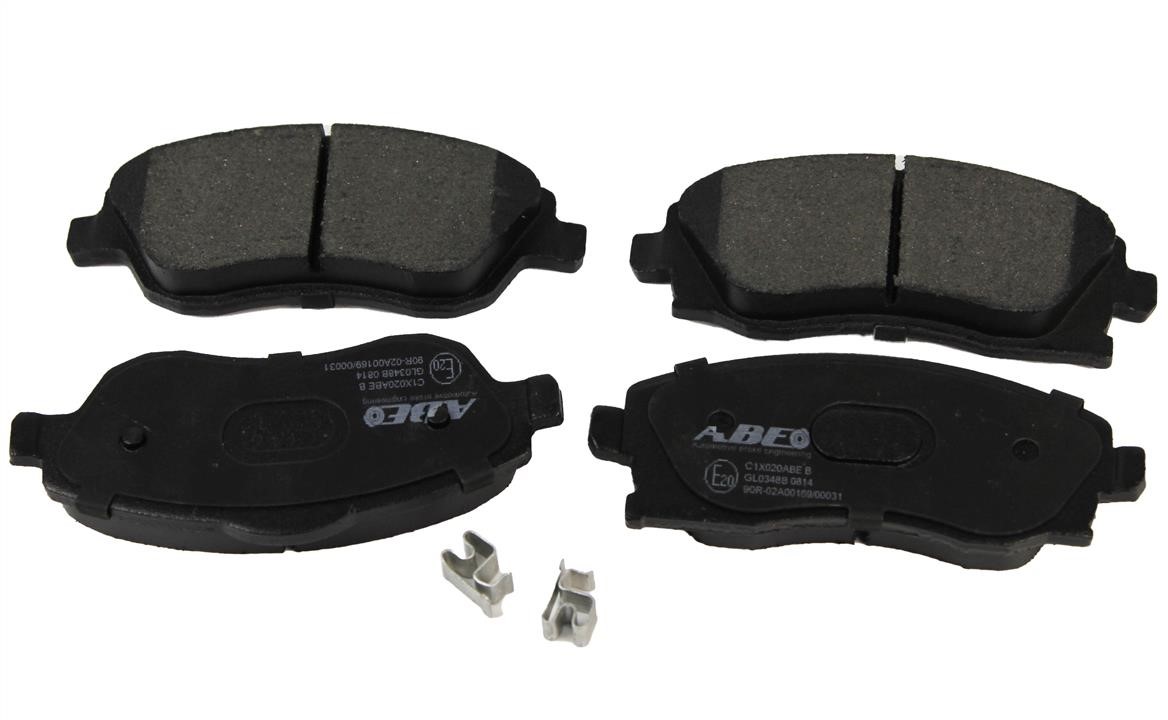 ABE C1X020ABE Front disc brake pads, set C1X020ABE