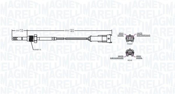 Magneti marelli 172000223010 Exhaust gas temperature sensor 172000223010