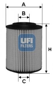 Ufi 25.075.00 Oil Filter 2507500
