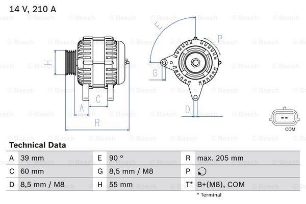 Alternator Bosch 0 986 083 730