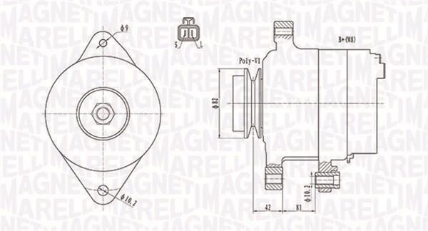 Magneti marelli 063731806010 Alternator 063731806010