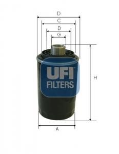 Ufi 23.597.00 Oil Filter 2359700