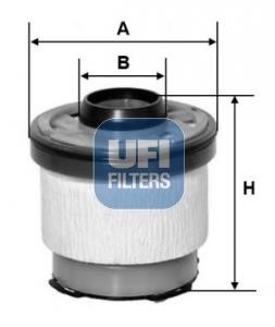 Ufi 26.102.00 Fuel filter 2610200