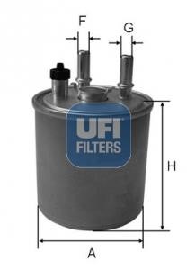 Ufi 24.114.00 Fuel filter 2411400