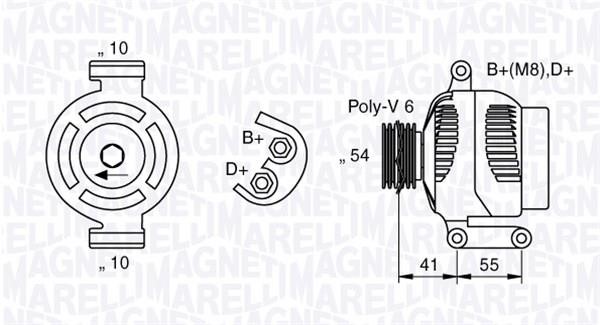 Alternator Magneti marelli 063377028010
