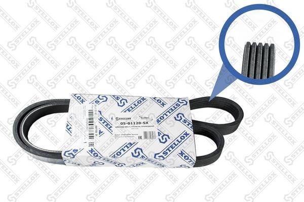 Drive belt Renault Duster: 0501120SX Stellox Poly-V belt