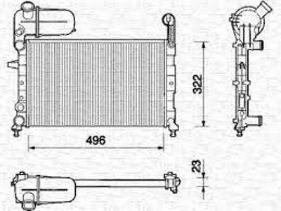 Fiat/Alfa/Lancia 7732873 Radiator, engine cooling 7732873