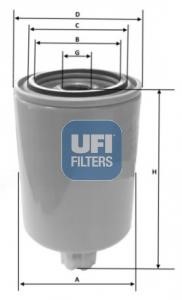 Ufi 2403900 Fuel filter 2403900 2403900 Ufi Fuel filter