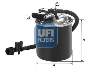 Ufi 24.149.00 Fuel filter 2414900