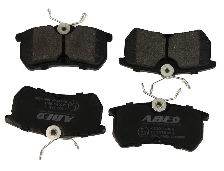 ABE C2G007ABE Rear disc brake pads, set C2G007ABE