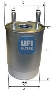 Ufi 24.147.00 Fuel filter 2414700