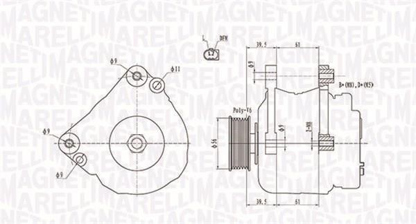 063731818010 Magneti marelli Alternator