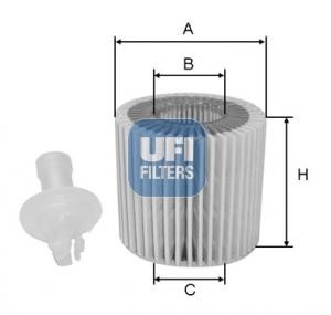 Ufi 25.196.00 Oil Filter 2519600