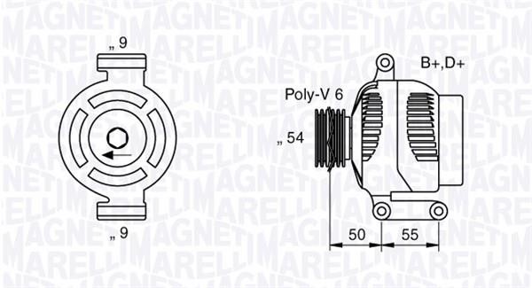Alternator Magneti marelli 063358061010