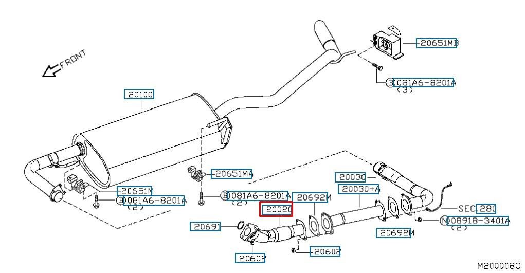 Buy Nissan 20020-5X00D at a low price in United Arab Emirates!
