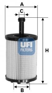 Ufi 25.197.00 Oil Filter 2519700