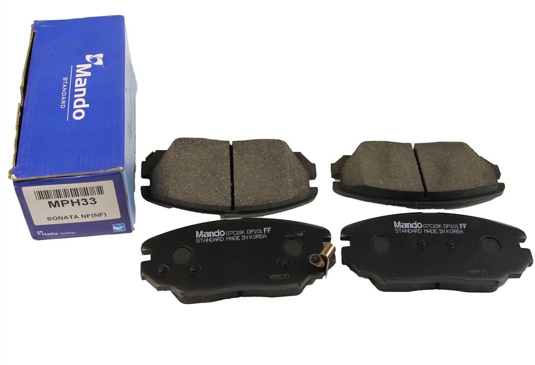 Brake Pad Set, disc brake Mando MPH33