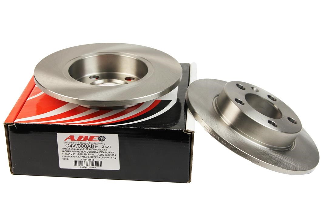 Rear brake disc, non-ventilated ABE C4W000ABE