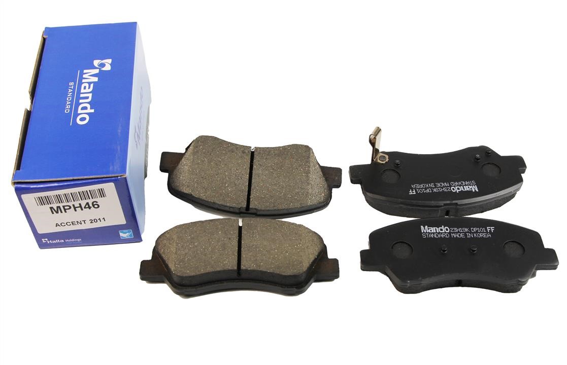 Brake Pad Set, disc brake Mando MPH46