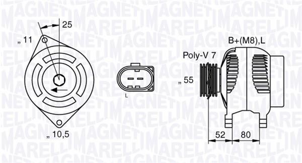 Alternator Magneti marelli 063535250200