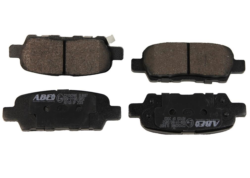 ABE C21042ABE Rear disc brake pads, set C21042ABE
