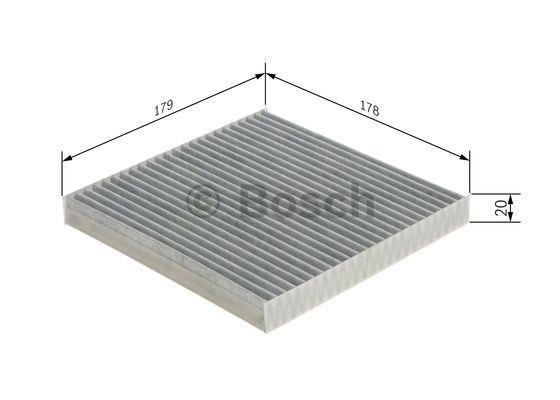 Cabin filter Bosch 1 987 432 566