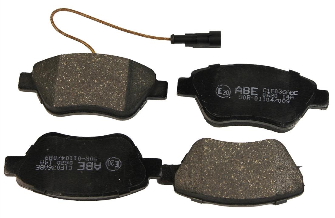ABE C1F036ABE Front disc brake pads, set C1F036ABE