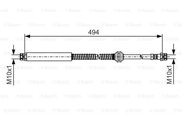 Bosch Brake Hose – price 62 PLN